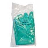 18" Green Long Sleeve Unlined Nitrile Glove - Extra Large